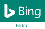 A bing partner logo on a green background.